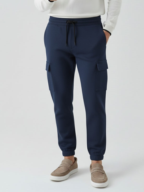 Men Casual Trouser - Navy