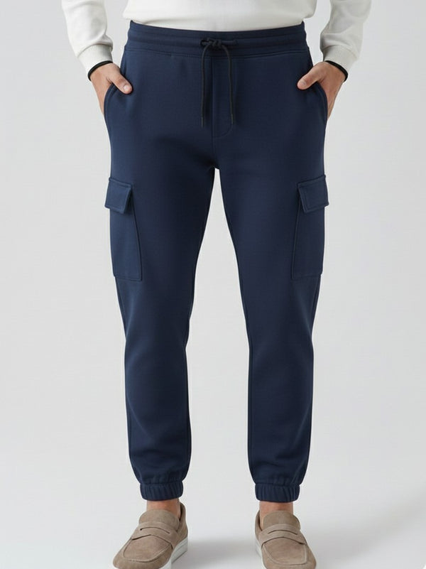 Men Casual Trouser - Navy